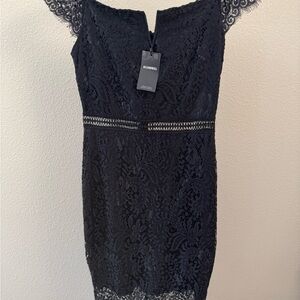 AllAndWell Black Lace Mini Dress